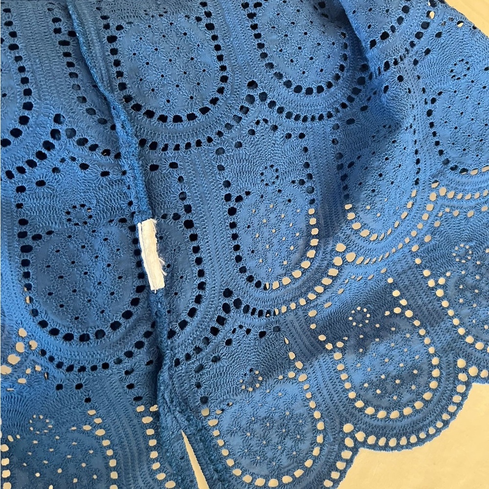 FARM Rio Blue Pineapple Eyelet Shorts - Picture 2 of 9